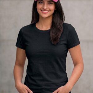 Pink Baseball Cap with Logo Icon
